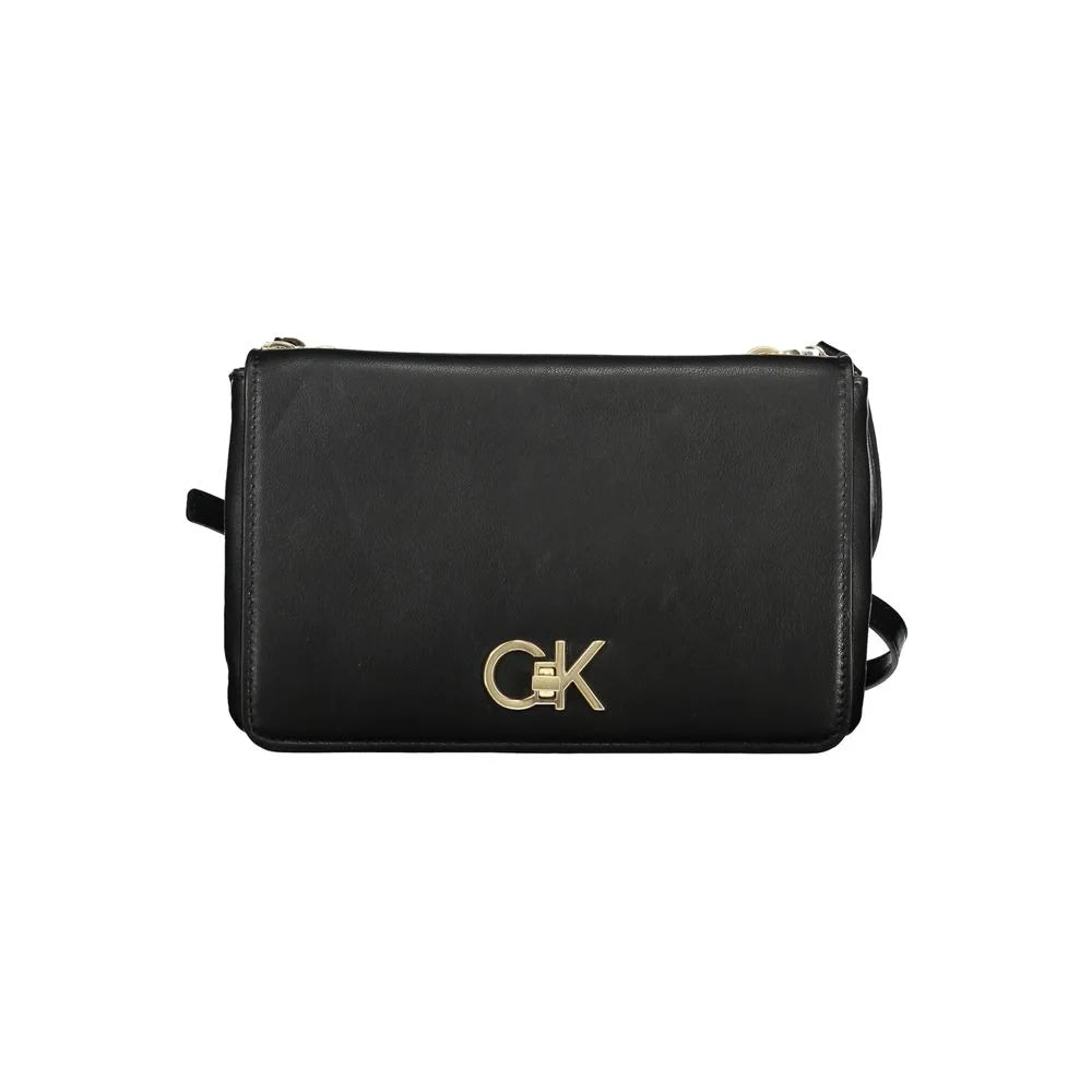Calvin Klein Black Polyester Handbag - Cross Body Bags