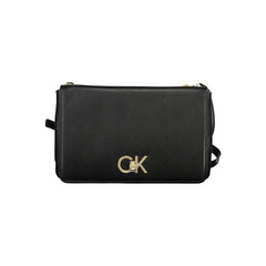 Calvin Klein Black Polyester Handbag - Cross Body Bags