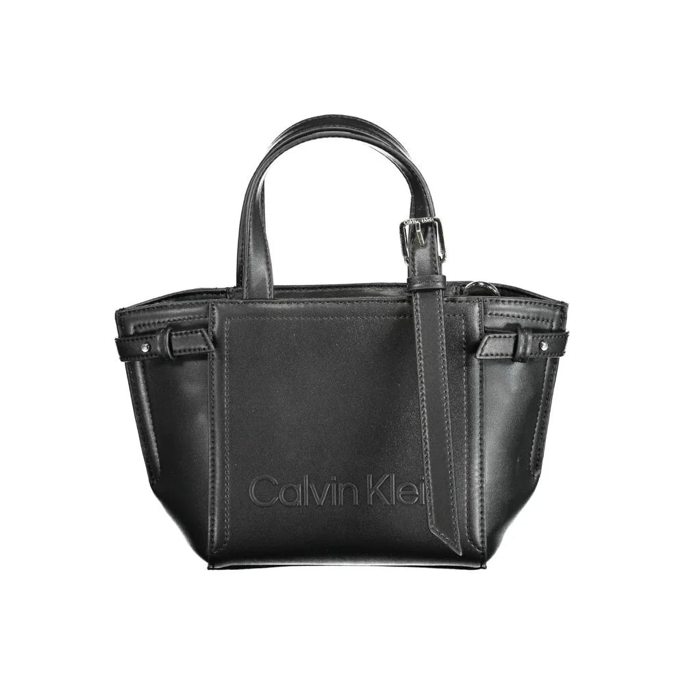 Calvin Klein Black Polyester Handbag - Shopper Bags