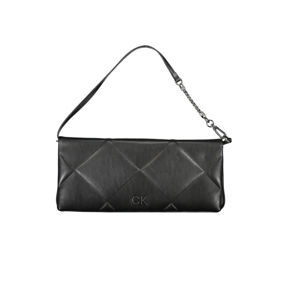Calvin Klein Black Polyester Handbag - Shoulder Bags