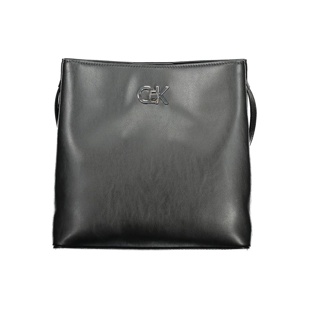Calvin Klein Black Polyester Handbag - Shoulder Bags