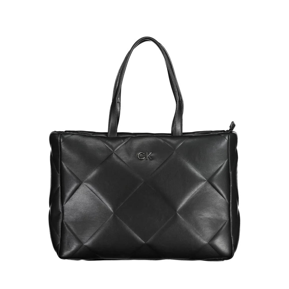 Calvin Klein Black Polyester Handbag - Shoulder Bags