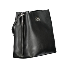 Calvin Klein Black Polyester Handbag - Shoulder Bags