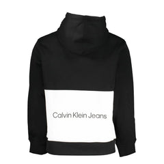 Calvin Klein Black Polyester Men Sweater with Hood - Hoodies