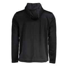 Calvin Klein Black Polyester Men’s Hooded Sweater - Hoodies