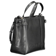 Calvin Klein Black Polyester Women Handbag - Satchel Bags