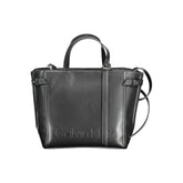 Calvin Klein Black Polyester Women Handbag - Satchel Bags