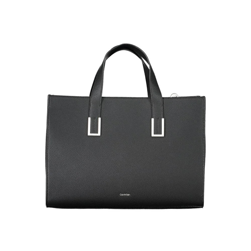 Calvin Klein Black Polyester Women Handbag - Shopper Bags