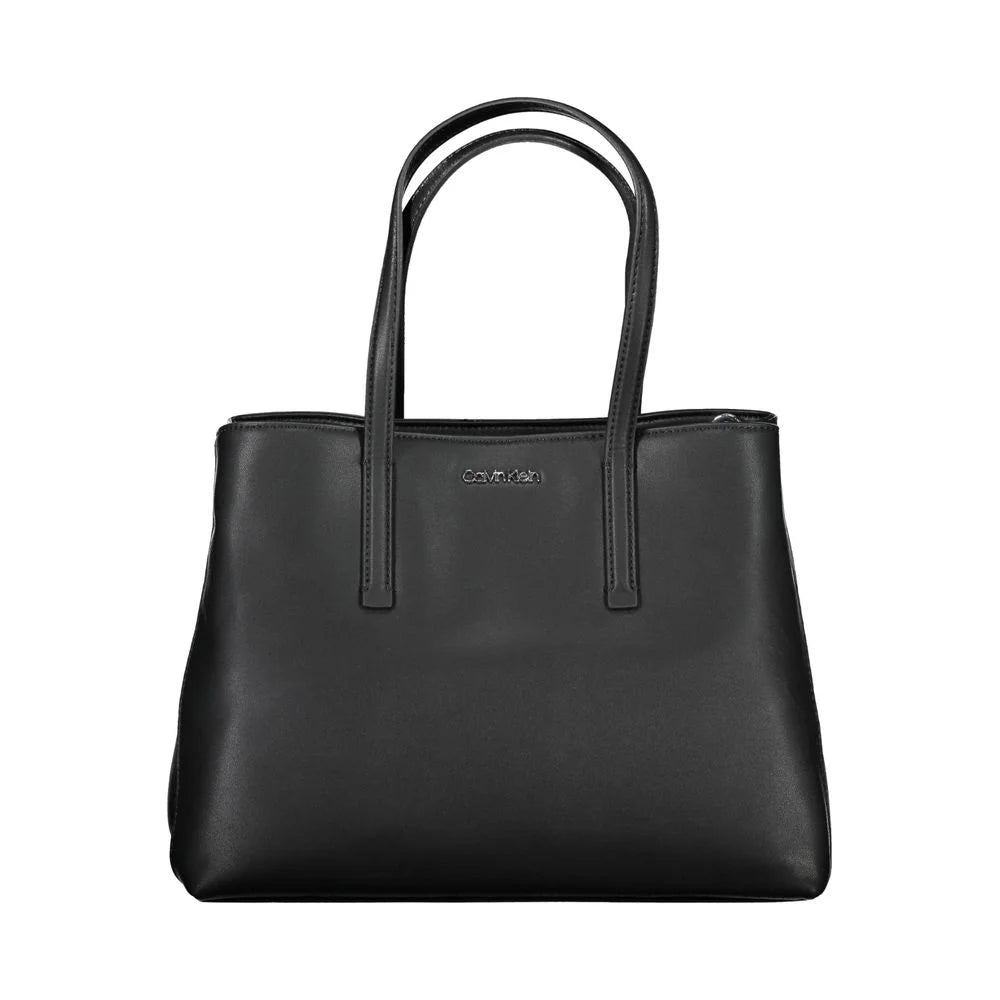 Calvin Klein Black Polyester Women Handbag - Shopper Bags