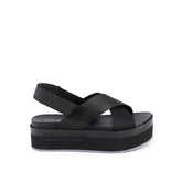 Calvin Klein Black Recycled Polyester Platform Sandals - EU37/US7 - Sandals