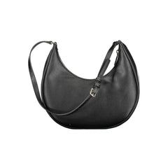 Calvin Klein Black Recycled Polyester Women Handbag - Half-Moon Bags