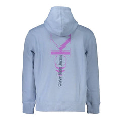 Calvin Klein Blue Cotton Men Sweater - L - Hoodies
