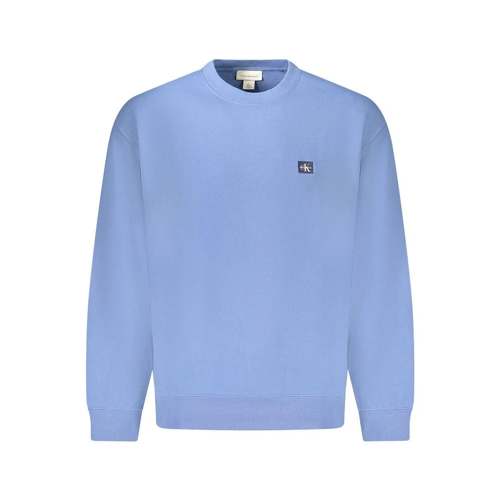 Calvin Klein Blue Cotton Men Sweater - Sweatshirts
