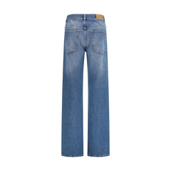Vaqueros rectos de algodón azul de Calvin Klein