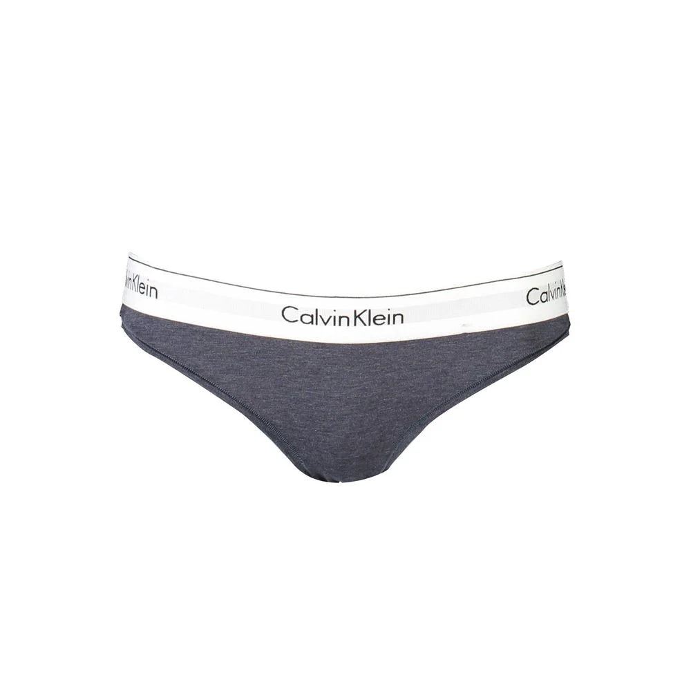 Calvin Klein Blue Cotton Women Brief - L - Briefs