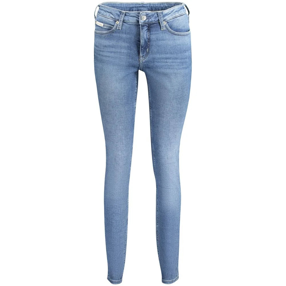 Calvin Klein Blue Cotton Women Jeans - Jeans