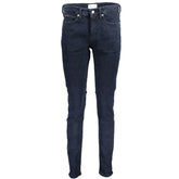 Calvin Klein Blue Cotton Women Skinny Jean - Jeans