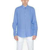 Calvin Klein Blue Linen Shirt - 39