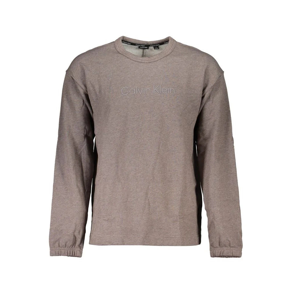 Calvin Klein Brown Cotton Men Sweater - Sweatshirts
