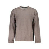 Calvin Klein Brown Cotton Men Sweater - Sweatshirts