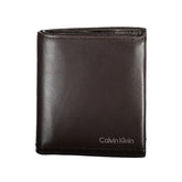 Calvin Klein Brown Leather Men Wallet - Wallets
