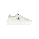 Calvin Klein Chic White Lace-Up Sneakers with Contrast Details - EU40/US10
