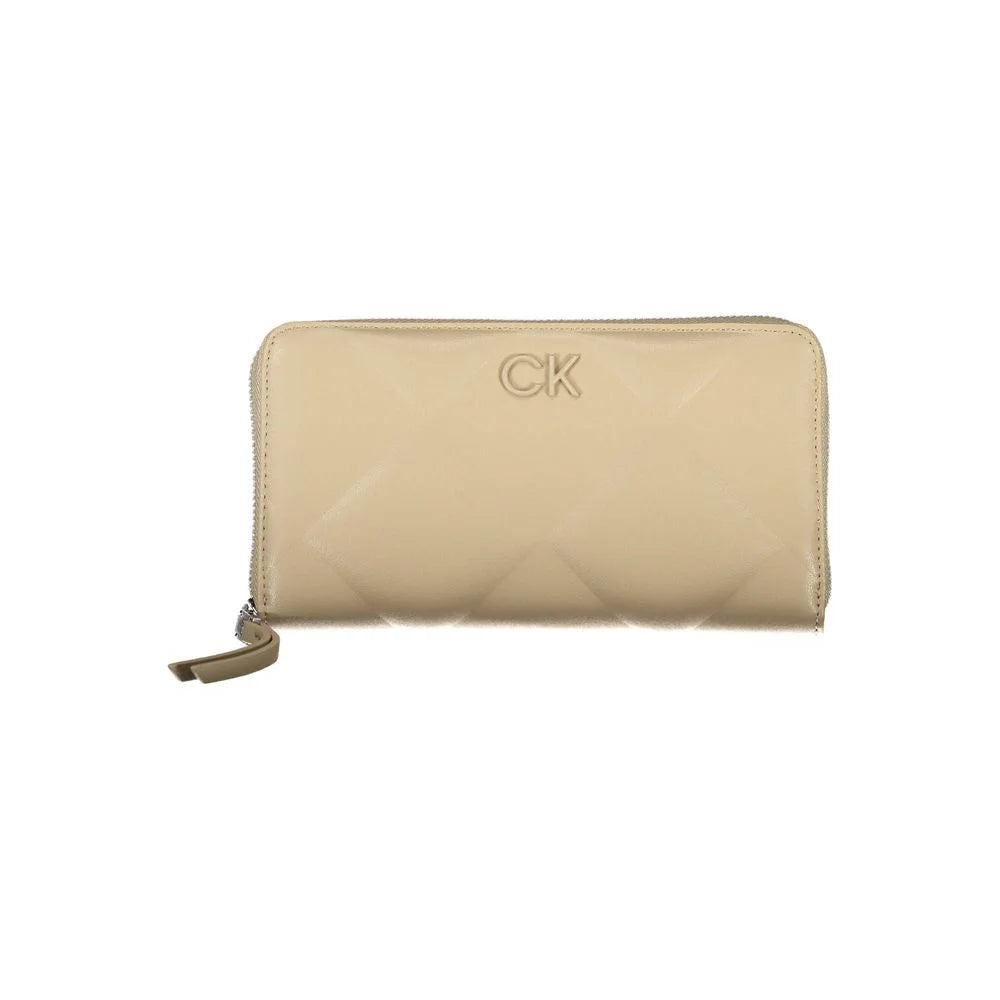 Calvin Klein Elegant Beige Multi-Compartment RFID Wallet - Wallets