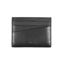Calvin Klein Elegant Leather Card Holder in Timeless Black - Card Cases