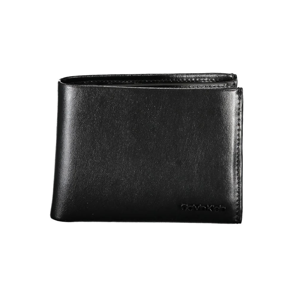 Calvin Klein Elegant Leather Wallet with RFID Block & Coin Purse - Wallets