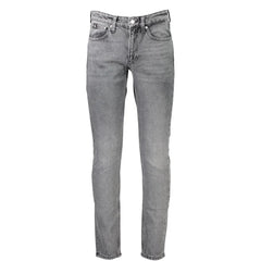 Calvin Klein Gray Cotton Men Jeans - Jeans