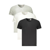 Calvin Klein Gray Cotton Men T-Shirt - S - T-Shirts