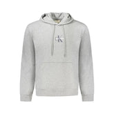Calvin Klein Gray Cotton Mens Hooded Sweater - Hoodies