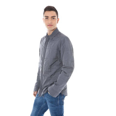 Calvin Klein Gray Polyester Men Jacket - IT46 | S - Sport Jackets