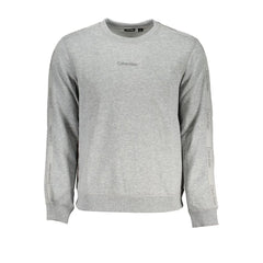 Calvin Klein Gray Polyester Men Sweater - Sweatshirts