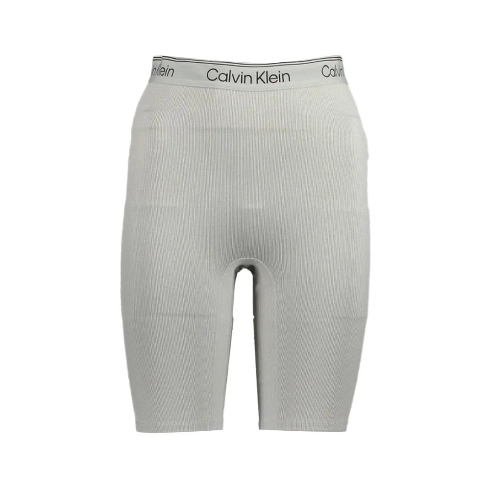 Calvin Klein Gray Polyester Pant - Shorts