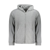 Calvin Klein Gray Recycled Polyester Men Hoodie - S
