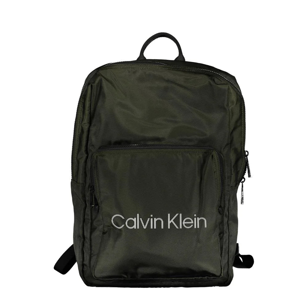 Calvin Klein Green Polyester Men Backpack - Laptop Backpacks