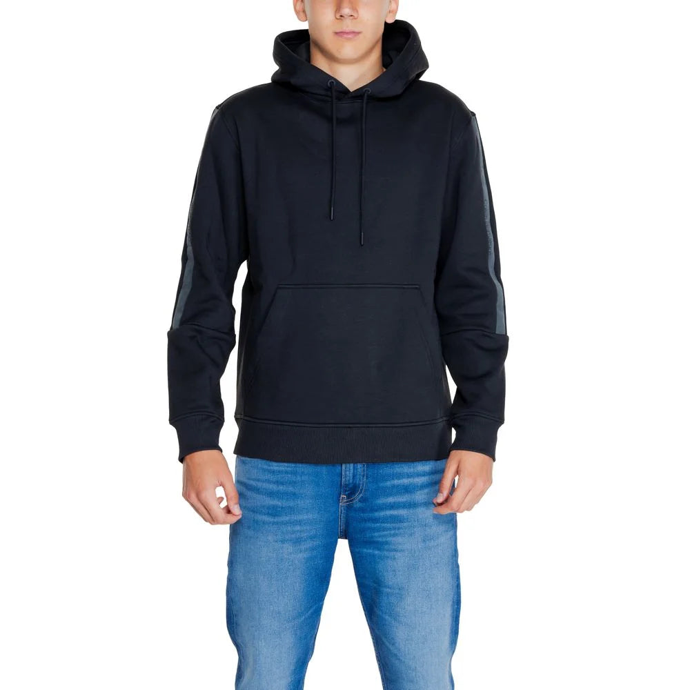 Calvin Klein Jeans Black Cotton Hoody - IT48 | L