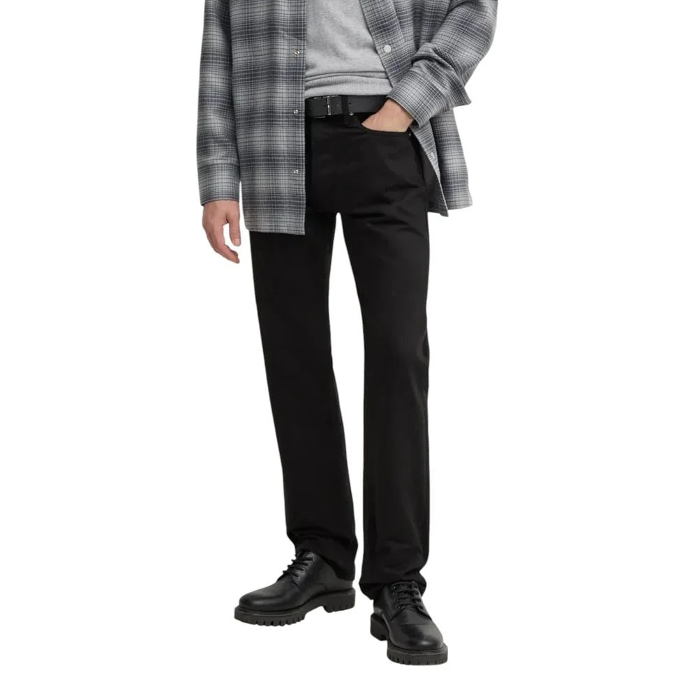 Calvin Klein Jeans Black Cotton Relaxed Fit Jean