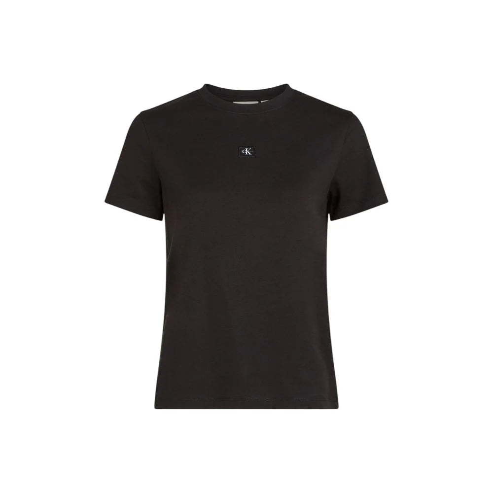 Calvin Klein Jeans Black Recycled Cotton T-Shirt - IT38|XS