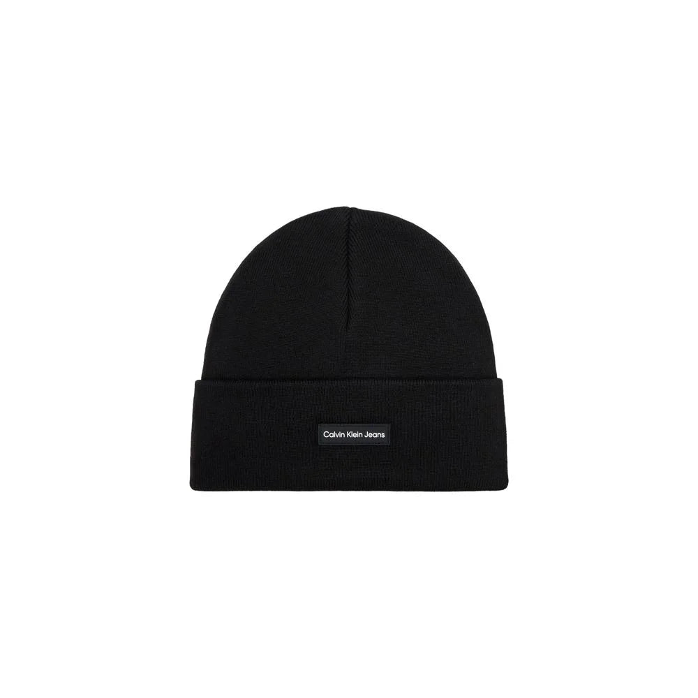 Calvin Klein Jeans Black Recycled Polyester Caps Baseball Hat - UNI