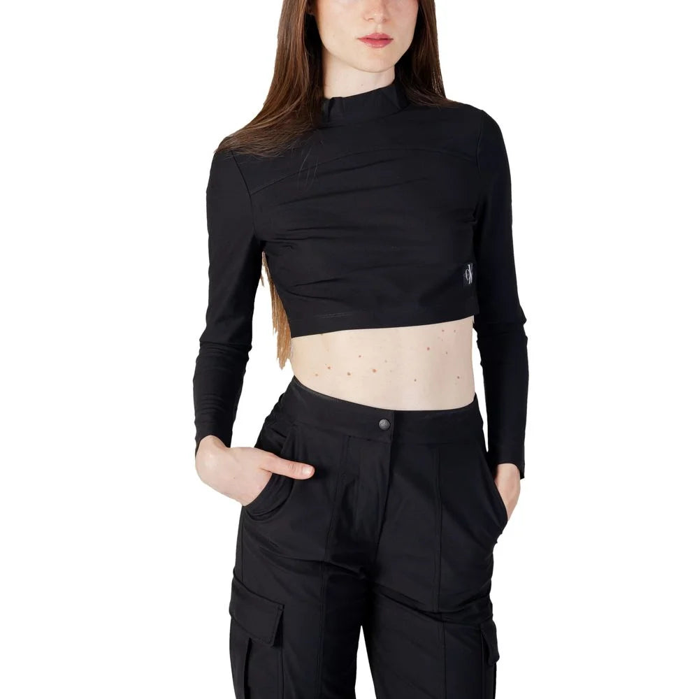 Calvin Klein Jeans Black Recycled Polyester Top - IT40|S