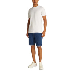 Calvin Klein Jeans Blue Cotton Bermuda