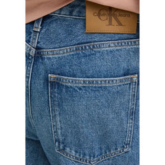 Calvin Klein Jeans Blue Cotton Mom Jean