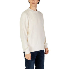 Calvin Klein Jeans Cream Cotton Sweater - IT52 | XL