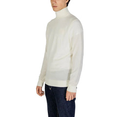 Calvin Klein Jeans Cream Wool Turtleneck