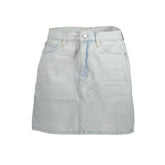 Calvin Klein Light Blue Cotton Women Skirt - W25 - Skirts