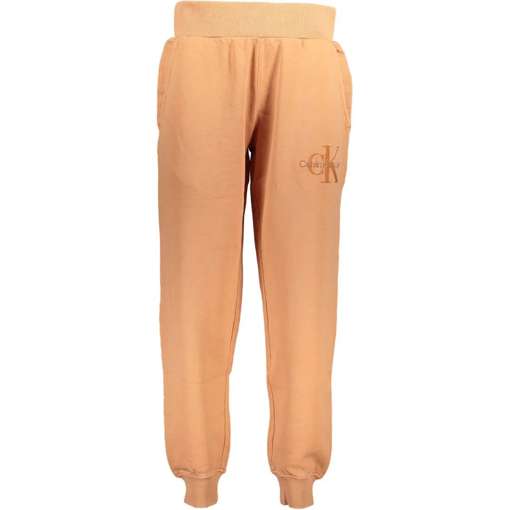 Calvin Klein Orange Cotton Pant - XS