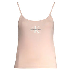 Calvin Klein Pink Cotton Tank Top - Tank Tops
