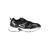 Calvin Klein Sleek Black Lace-Up Sneakers with Contrast Details - Sneakers